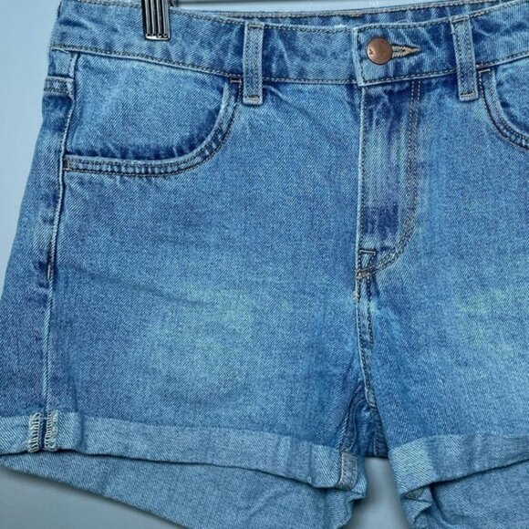 H&M Denim Shorts 6 Medium Summer Jean Short Mom Jeans Pant Bottom Beach Vacation - Picture 8 of 9